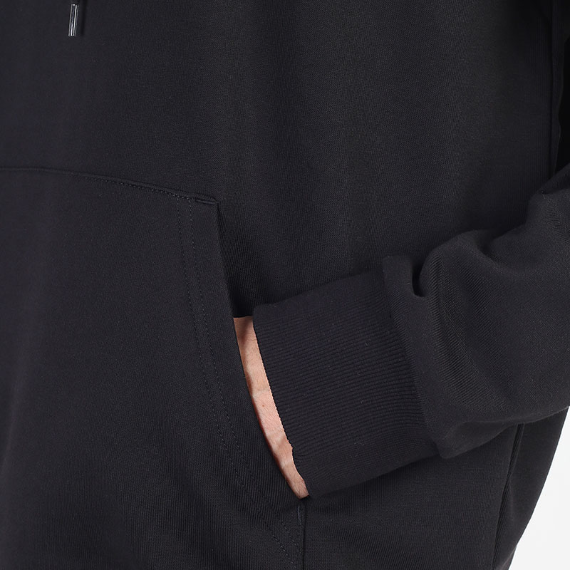 мужская черная толстовка Carhartt WIP Hooded Script Embroidery Sweat I028937-black/white - цена, описание, фото 3